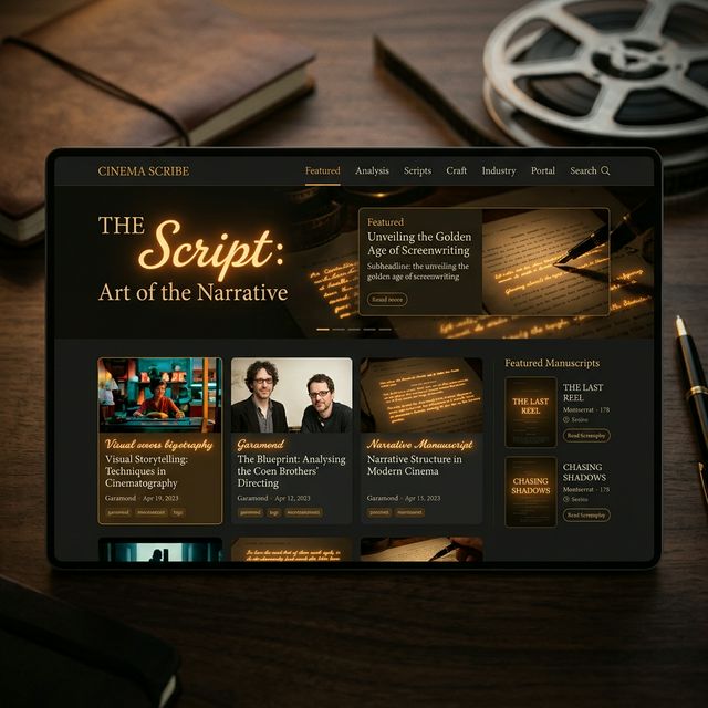 Community Blogs Cinematic Professional UI